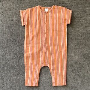 Cozy Striped Orange Kids Bodysuit